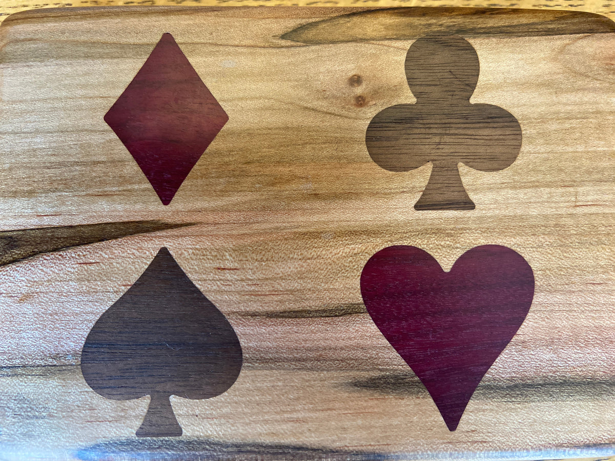 Series #01 | Ambrosia Maple & Walnut Bridge Set Box | 4‑Suit Inlay