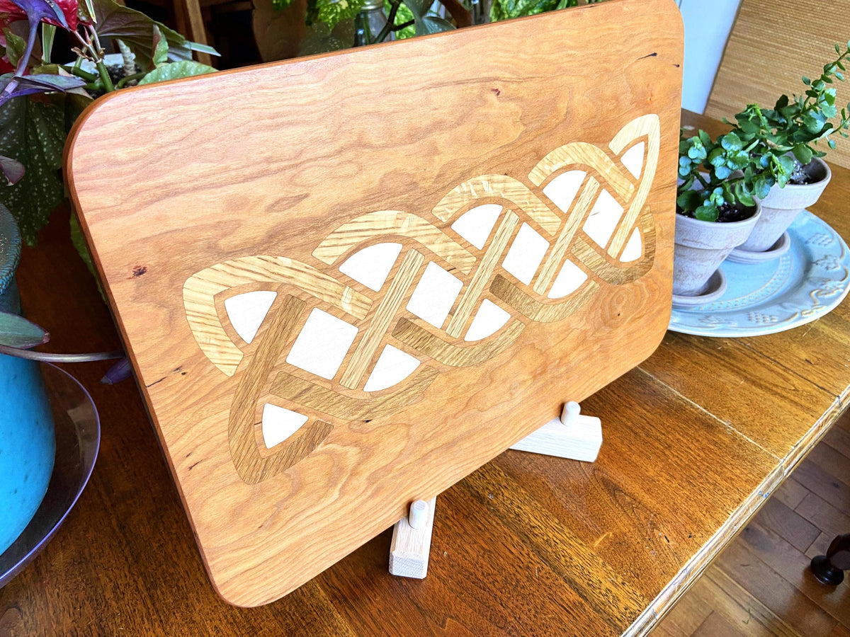 Series #03 | Cherry Charcuterie Board - White Oak & Maple Celtic Knot