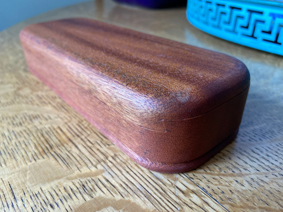 Mahogany Keepsake Box 01 – Sliding Dovetail Lid – 8.25" Premium Handcrafted Storage Wood Storage