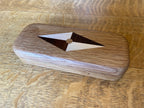 White Oak Keepsake Box – Series 01 – Opposing Diamonds Inlay – Handcrafted