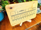 Handmade White Oak Chattanooga Skyline Charcuterie Board with Resin Inlay