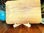 White Oak Charcuterie Board - Exotic Wood Decorative Banding