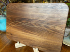 Walnut Charcuterie Board - Cherry & Maple Decorative Banding