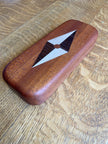 Mahogany Keepsake Box – Series 01 – Opposing Diamonds Inlay – Handcrafted