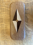 White Oak Keepsake Box – Series 01 – Opposing Diamonds Inlay – Handcrafted