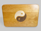 Cherry Charcuterie Board - Yin Yang Maple & Peruvian Walnut Inlay