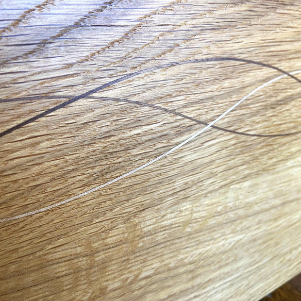 White Oak Charcuterie Board - Exotic Wood Decorative Banding
