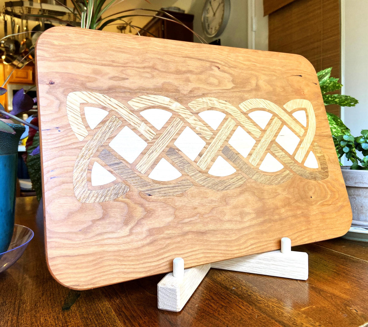 Series #03 | Cherry Charcuterie Board - White Oak & Maple Celtic Knot