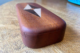 Mahogany Keepsake Box – Series 01 – Opposing Diamonds Inlay – Handcrafted