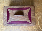 White Oak Keepsake Box #1 – Geometric Wood Inlay – 6