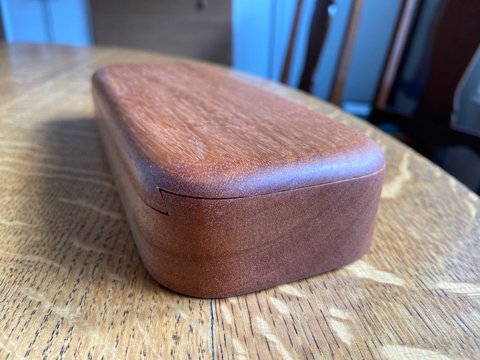 Mahogany Keepsake Box 03 – Sliding Dovetail Lid – 8.25