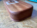 Mahogany Keepsake Box – Series 01 – Interlocking Squares Inlay – 8.25