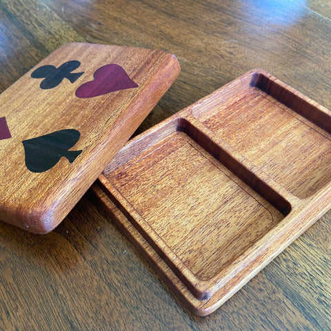 Bridge set box - Hand-made w/inlay
