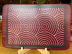 Purple Heart Charcuterie Board - Handcrafted Overlapping Circles Inlay