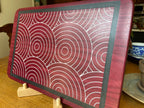 Purple Heart Charcuterie Board - Handcrafted Overlapping Circles Inlay