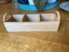 Hand‑Carved Soft Maple Tea Caddy with Tea Leaf Engraving