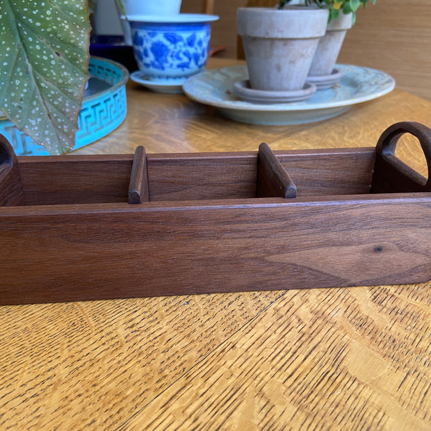 Hand-made Walnut Tea Caddy - Custom Tea Leaf Engraving