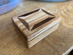 Handcrafted Lidded Keepsake Box with Wood Inlay 4
