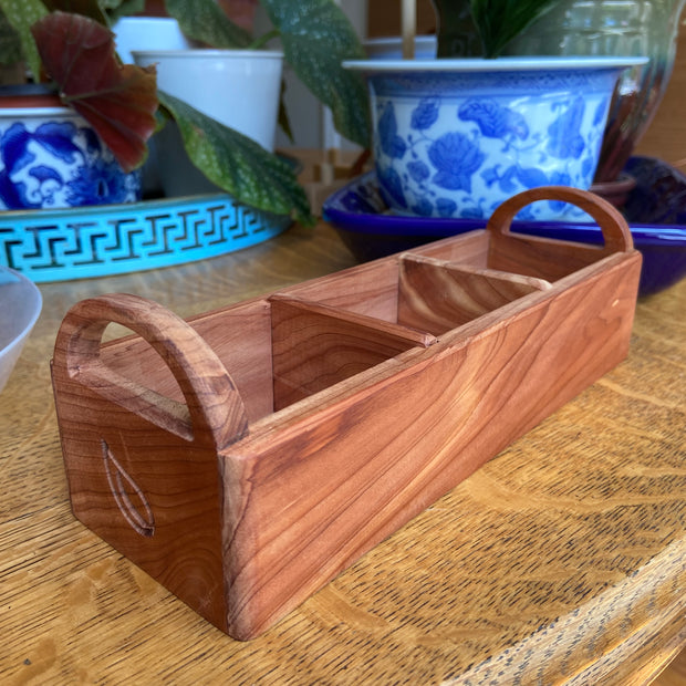 Hand-made tea caddy made from Red Cedar.