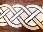 Cherry Charcuterie Board with Complex Celtic Knot Inlay | Handmade Serving Board