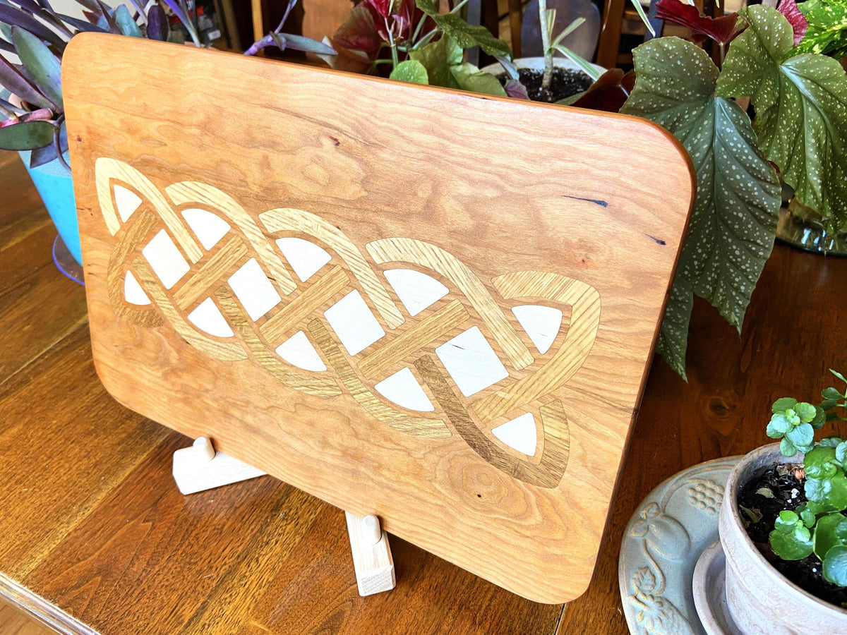 Series #03 | Cherry Charcuterie Board - White Oak & Maple Celtic Knot