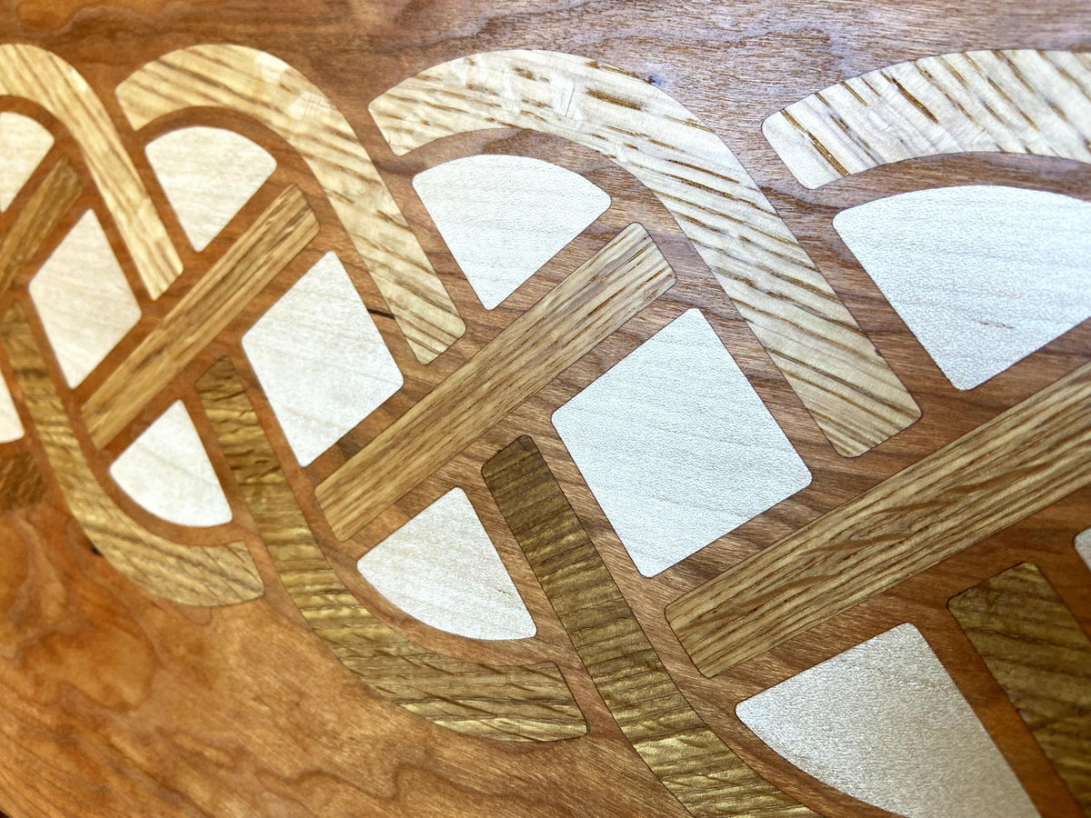 Series #03 | Cherry Charcuterie Board - White Oak & Maple Celtic Knot