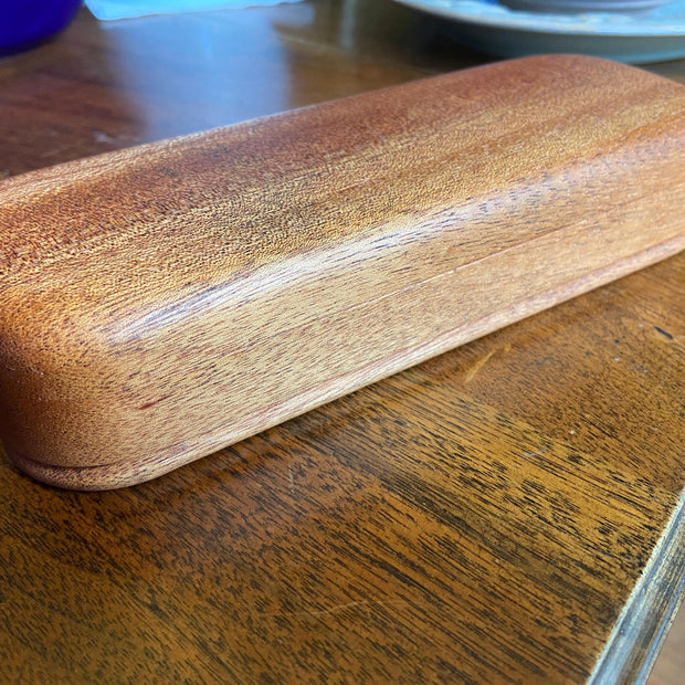 Handcrafted Mahogany Keepsake Box with Custom Inlay Options - 8.25" Premium Wood Storage
