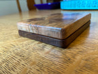 Single‑Deck Playing Card Box – Ambrosia Maple & Walnut – Four‑Suit Inlay – Series 03